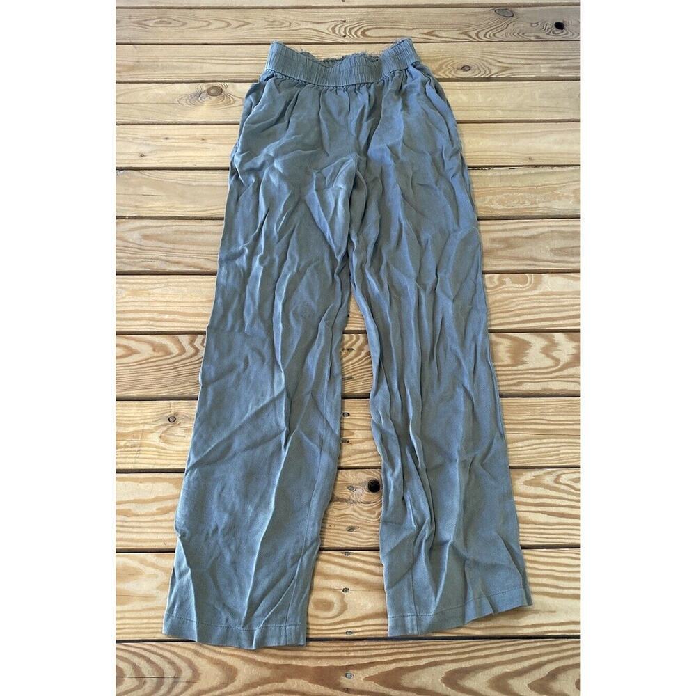 Aday Elastic Waist Pull On Pants Size XS Women’s Olive